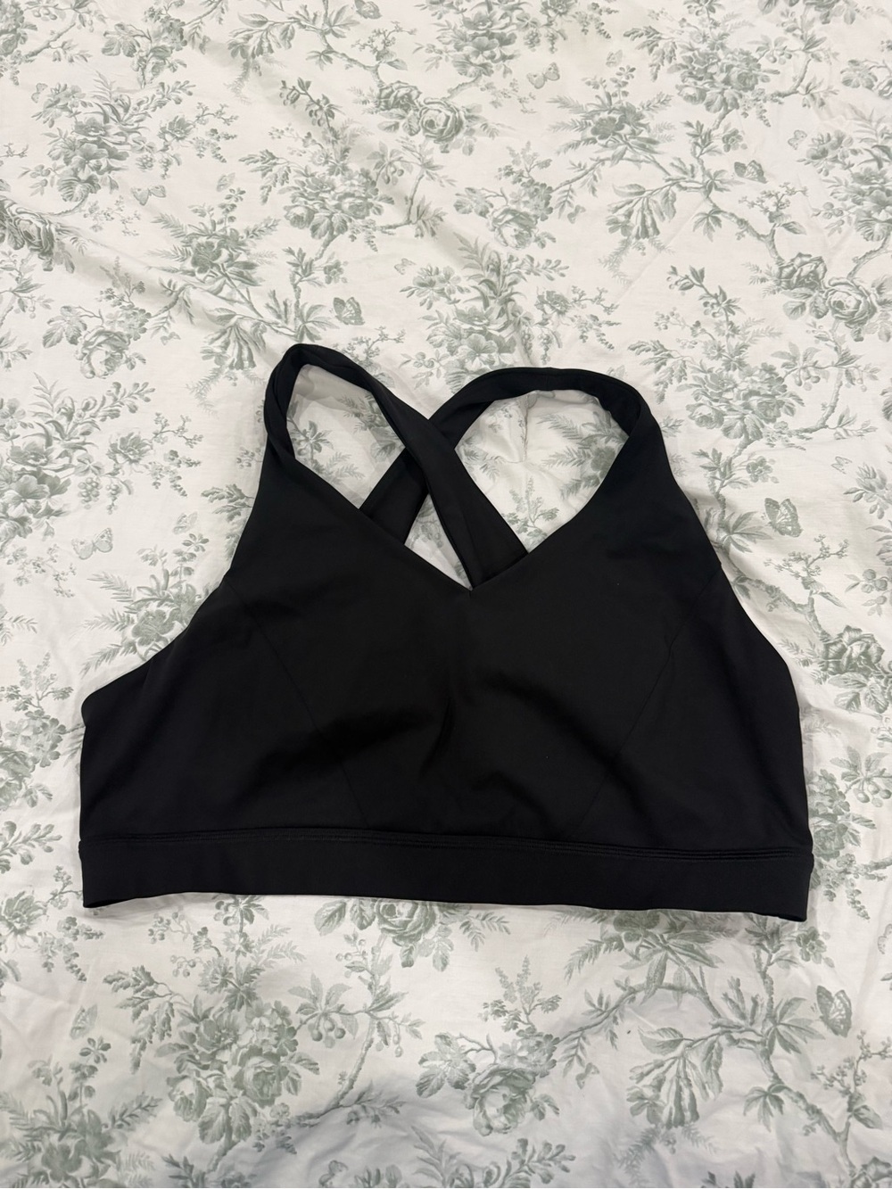 lululemon athletica Black Cross-Back Sports Bra